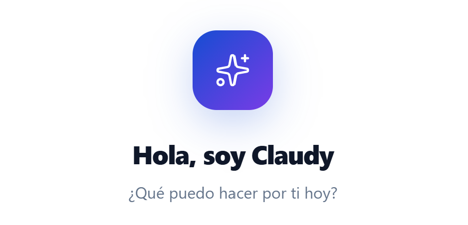 Interfaz de Claudy